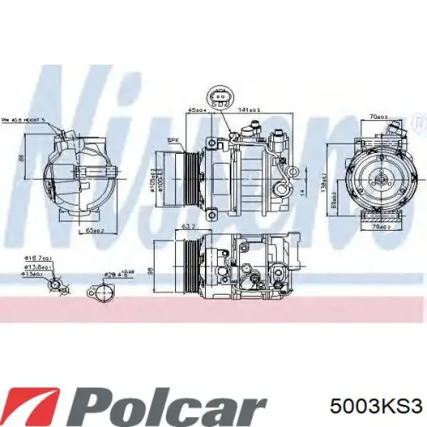 Купити 5003KS3 Polcar Компресор кліматичної установки