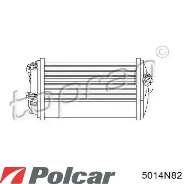 Радіатор пічки 5014N82 Polcar