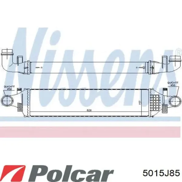 Інтеркулер 5015J85 Polcar