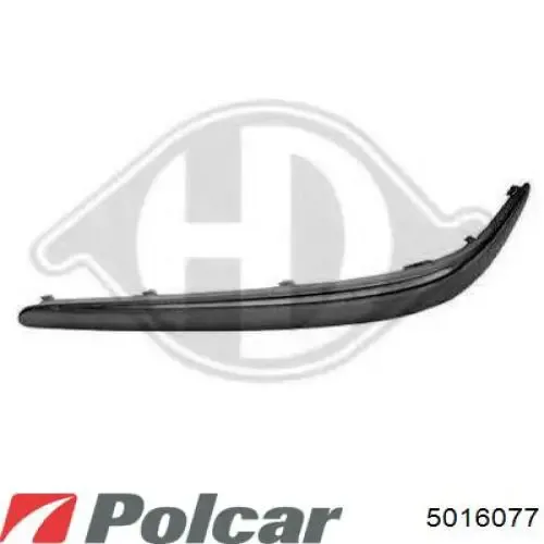 Молдинг переднього бампера, лівий 5016077 Polcar
