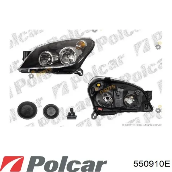 Фара права 550910E Polcar