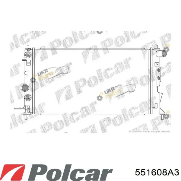 Радіатор 551608A3 Polcar