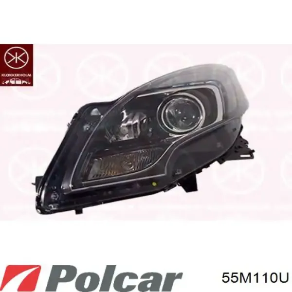 Фара права 55M110U Polcar