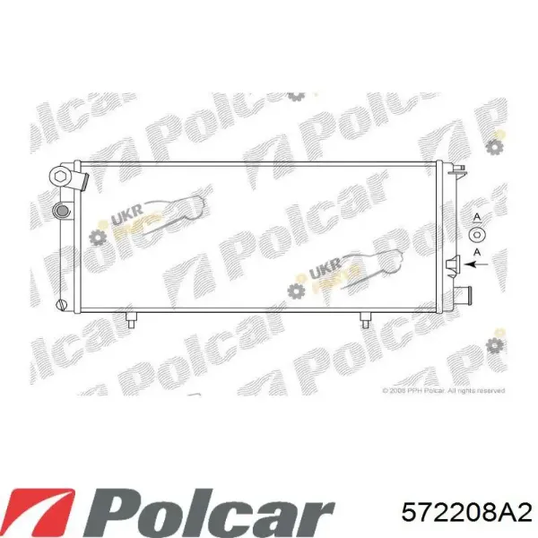 Радіатор 572208A2 Polcar