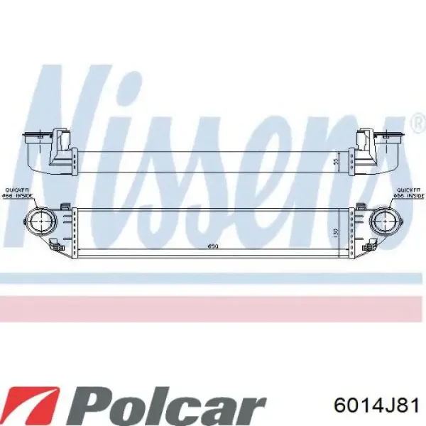 Інтеркулер 6014J81 Polcar