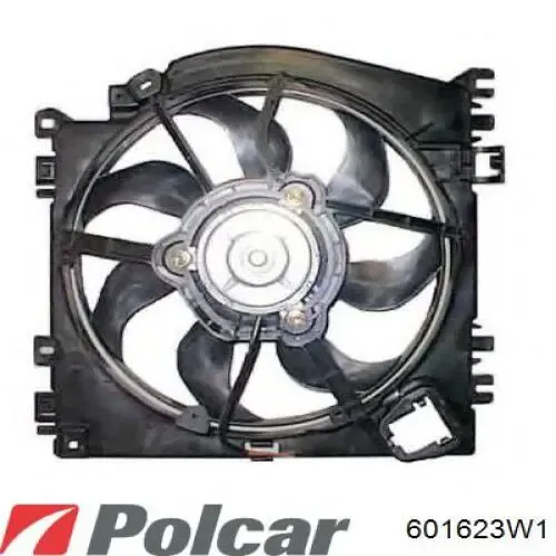 Вентилятор охолодження радіатора 601623W1 Polcar