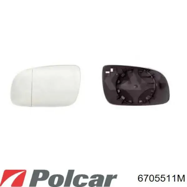 Ліве бокове дзеркало 6705511M Polcar