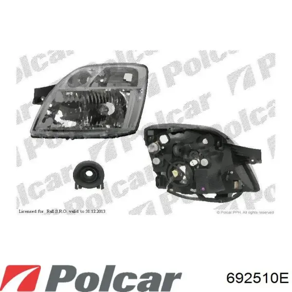 Фара права 692510E Polcar