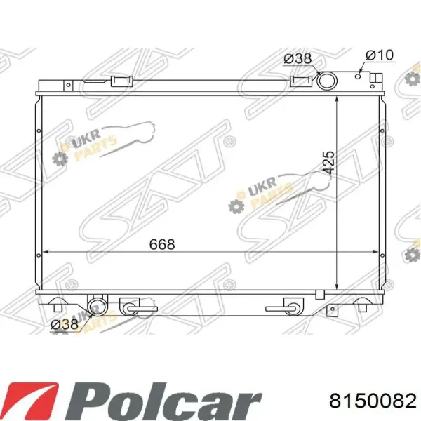 Радіатор 8150082 Polcar