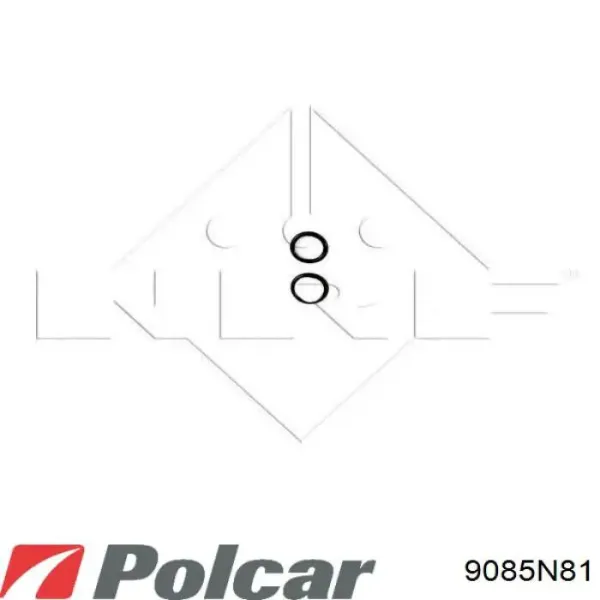 Радіатор пічки 9085N81 Polcar