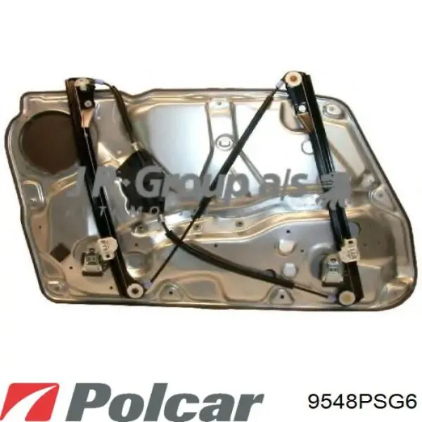Механізм склопідіймача двері передньої, правої 9548PSG6 Polcar