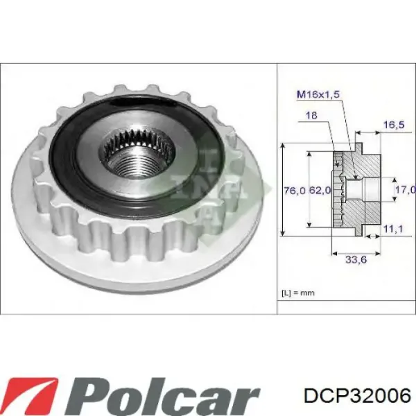 Компресор кондиціонера DCP32006 Polcar