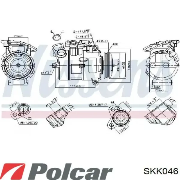 Муфта компресора кондиціонера 9830103980 Peugeot/Citroen