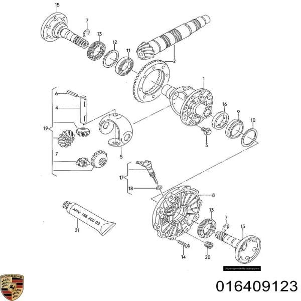Підшипник ступиці 016409123 Porsche