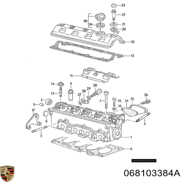 Болт ГБЦ 068103384A Porsche