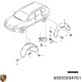 Бризковики задній, лівий Porsche Cayenne 955