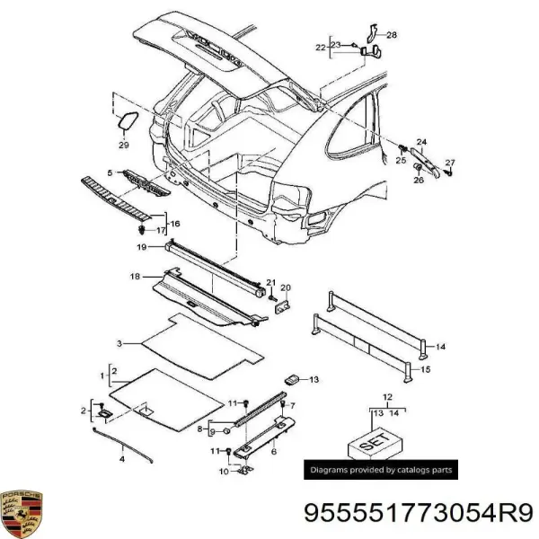  955551773054R9 Porsche