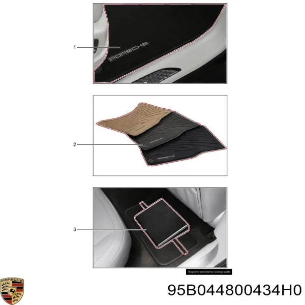  95B044800434H0 Porsche