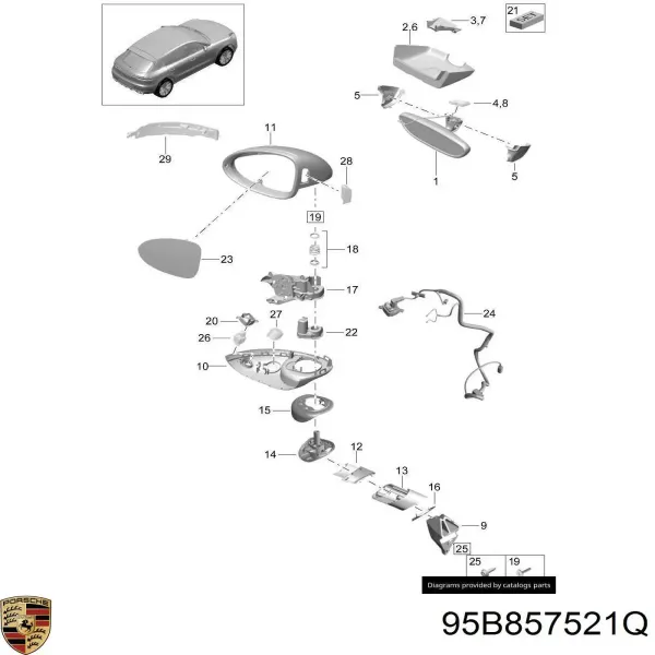  95B857521Q Porsche