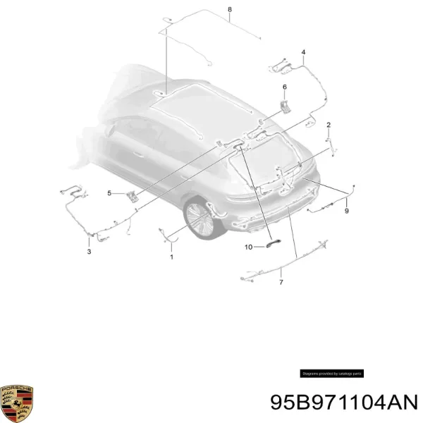  95B971104AN Porsche