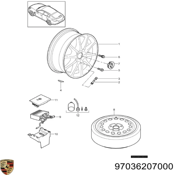  97036207000 Porsche