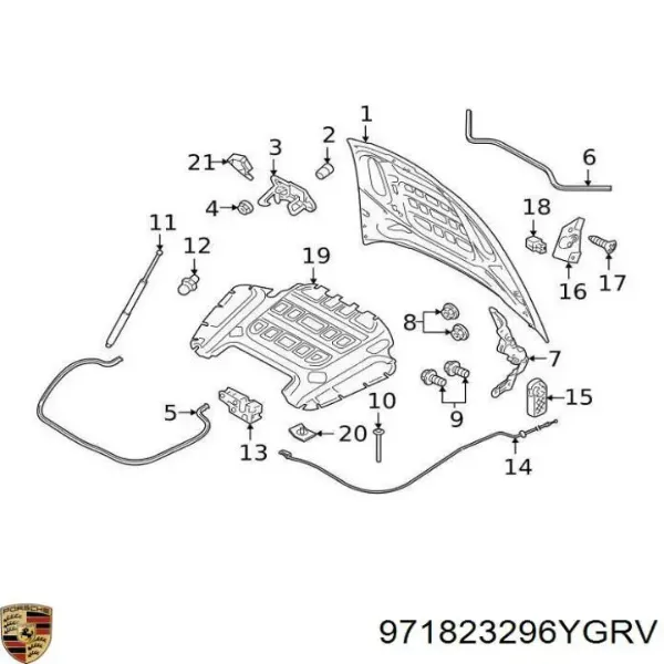  971823296YGRV Porsche