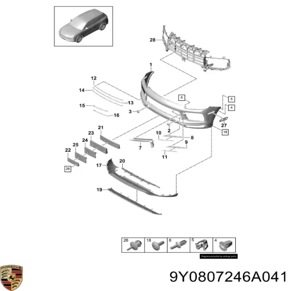 9Y0807246A041 Porsche