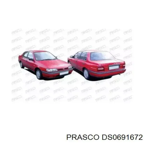 Підсилювач бампера заднього Nissan Sunny 3 N14