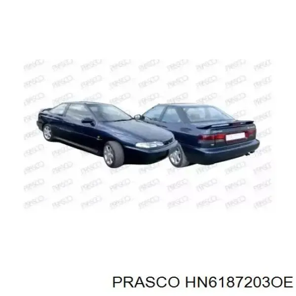 Дзеркало праве Hyundai Coupe I