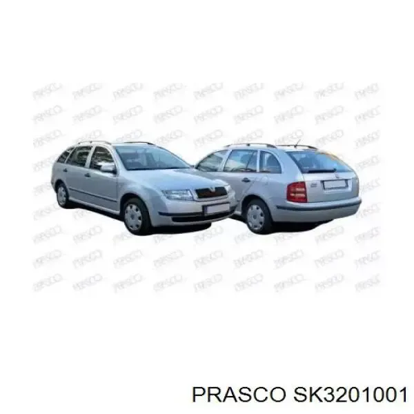  Передній бампер Skoda Fabia 
