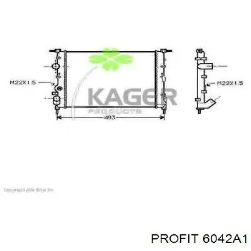 Радіатор 6042A1 Profit