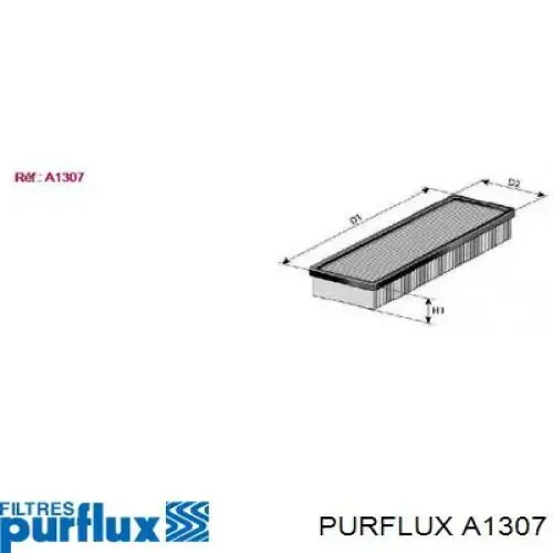 Повітряний фільтр A1307 Purflux