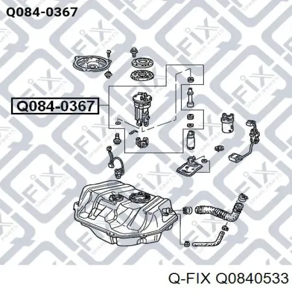 Паливний фільтр Q0840533 Q-fix