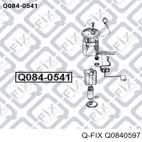 Паливний фільтр Q0840597 Q-fix