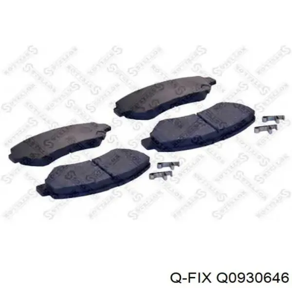 Передні тормозні колодки Q0930646 Q-fix