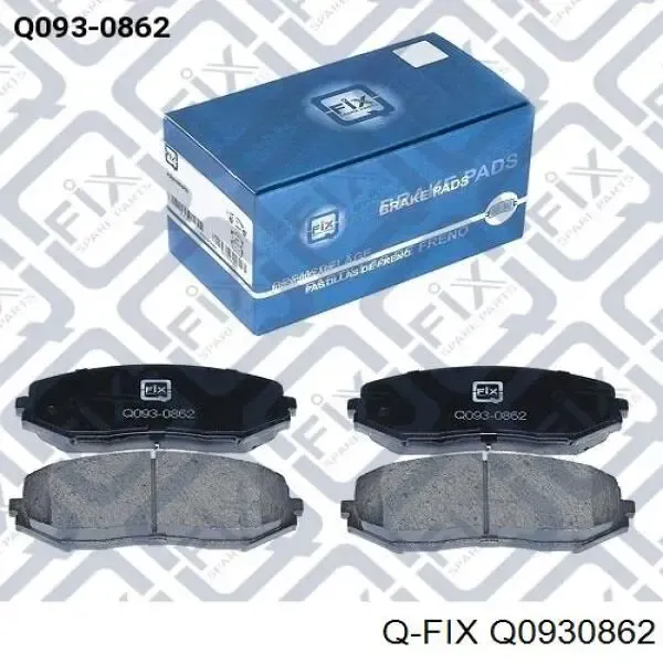 Передні тормозні колодки Q0930862 Q-fix