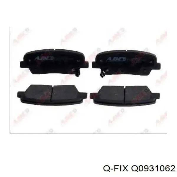 Задні гальмівні колодки Q0931062 Q-fix