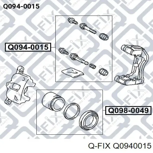 Ремкомплект переднього супорту Q0940015 Q-fix