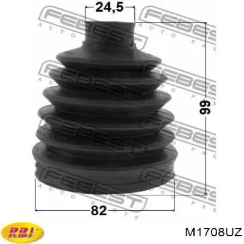 Пильник ШРУСа внутрішній M1708UZ RBI