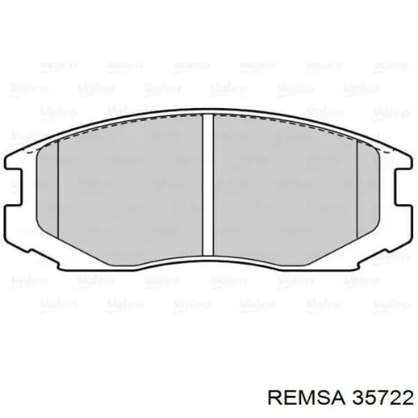 Передні тормозні колодки 35722 Remsa