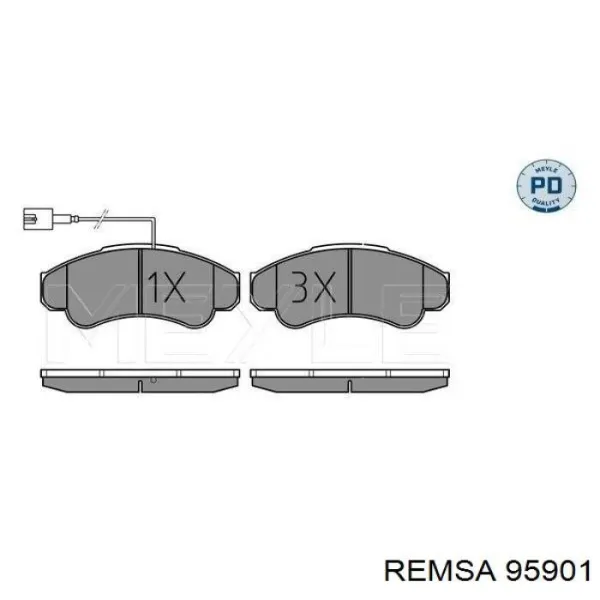 Передні тормозні колодки 95901 Remsa