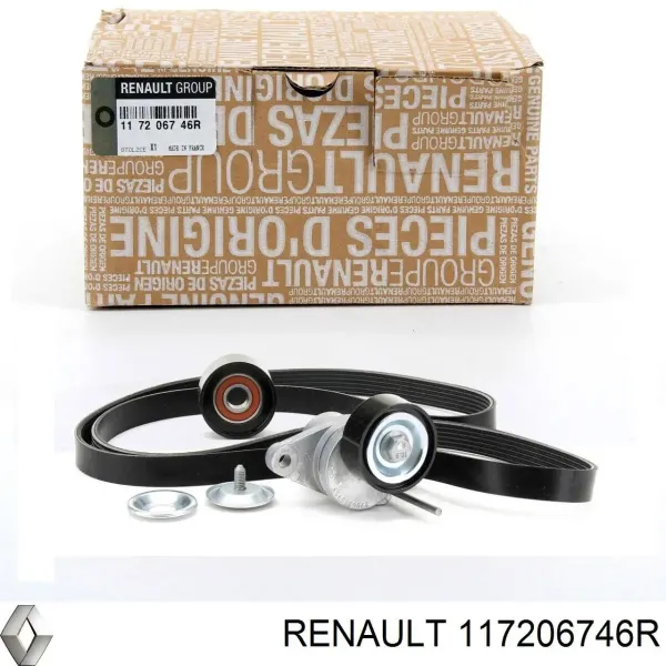 Ремінь приводний, агрегатів, комплект 117206746R Renault (RVI)