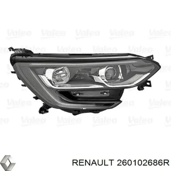 Фара права 260102686R Renault (RVI)