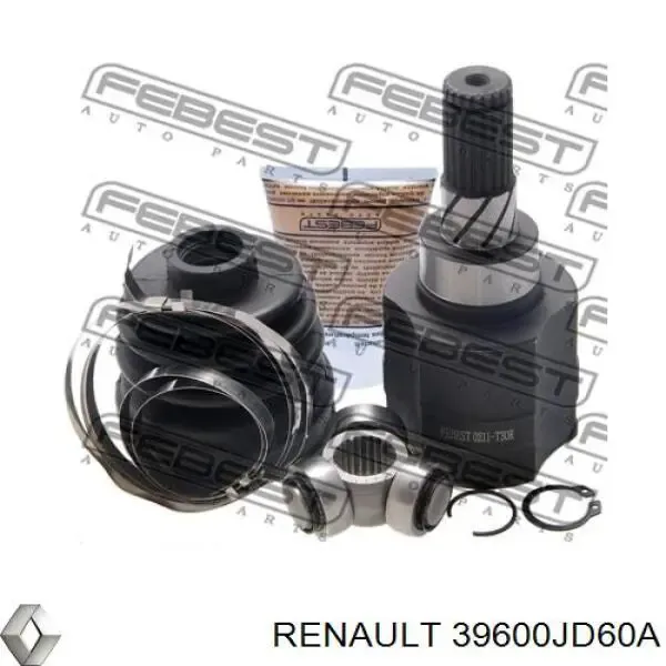 Піввісь задня 39600JD60A Renault (RVI)