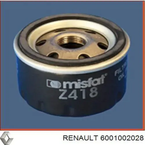 Масляний фільтр 6001002028 Renault (RVI)