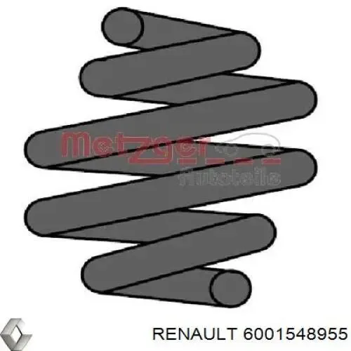 Задні пружини 6001548955 Renault (RVI)