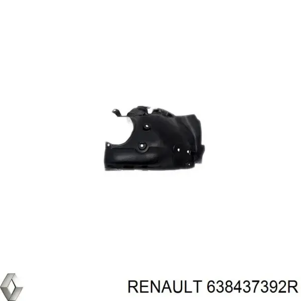 Підкрилок переднього крила, лівий задній 638437392R Renault (RVI)