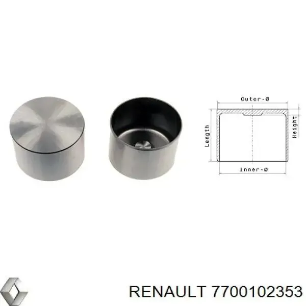 Гідрокомпенсатор 7700102353 Renault (RVI)