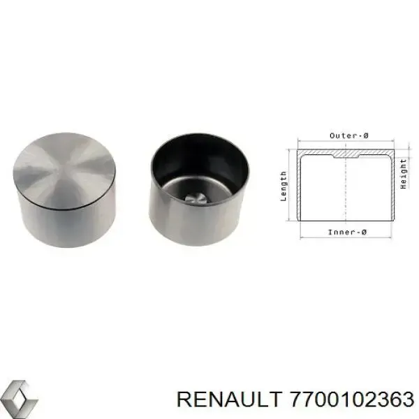 Гідрокомпенсатор 7700102363 Renault (RVI)