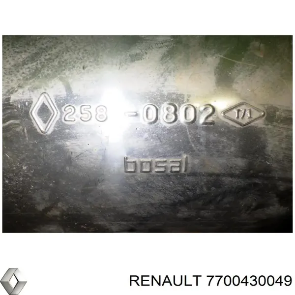 Глушник, задня частина 7700430049 Renault (RVI)